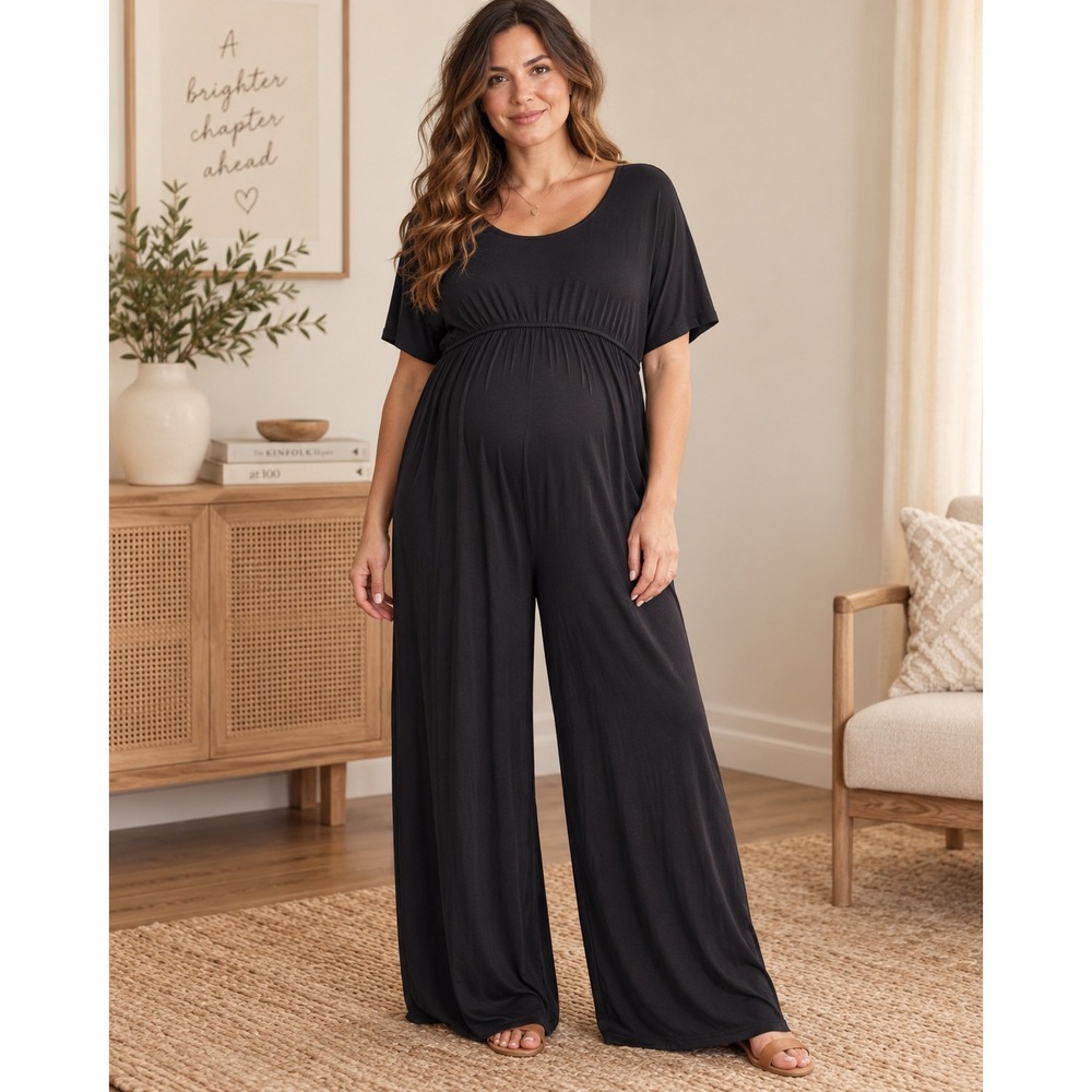 Isabel brand black maternity jumpsuit